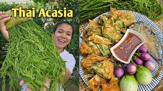 Thai Acasia in Omelette