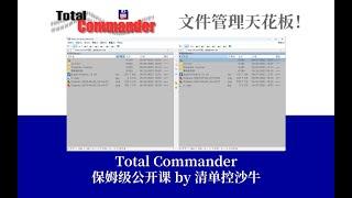 【TotalCommander 公开课 1. 认识TC】文件管理天花板工具，保姆级教程！