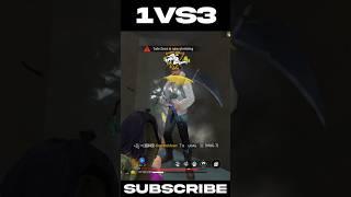 Br Rank | 1 VS 3 By Shivkanya SSR BOSS Guild Girl  #ffshort #short #shorts