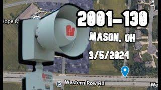 2001-130 (Mason, OH) (Warren County) - 3/5/2025 - Alert