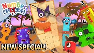 The Treasure Of Hexagon Island! | Numberblocks Full Episode | 123 - Numbers Cartoon For Kids