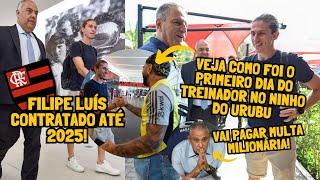 FILIPE LUÍS ATÉ 2025 NO FLA! APRESENTAÇÃO MARCADA E 1º DIA DO TREINADOR! MULTA MILIONÁRIA A TITE