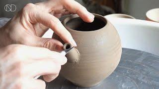 도자기 티팟 - 물레로 주전자 만들기 : How make a ceramic Teapot [ONDO STUDIO]