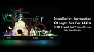 Installation Instruction Of Light Set For LEGO 75330 Dagobah Jedi Training Diorama.