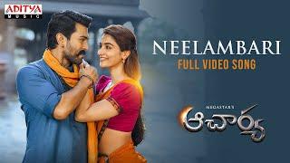 Neelambari Full Video Song - Acharya​ | Megastar Chiranjeevi, Ram Charan​, Pooja Hegde | Mani Sharma