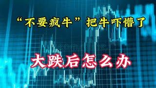 “不要疯牛”把A股吓懵了！大跌后怎么办