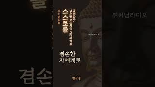 스스로를 낮추면 모든 것이 그대에게로 흘러오리라 | 부처님말씀 | 석가모니명언 | 인생지혜 | 명상의말씀