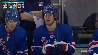 Evgeni Malkin boarding against Braden Schneider