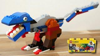 Building LEGO dinosaur, using Classic 10696 (Tyrannosaurus, T-Rex)