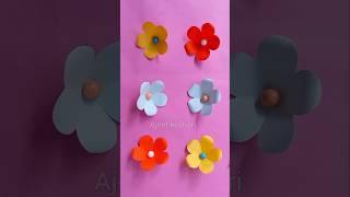 Easy Paper Flower | Paper Flower Making Idea | Diy Flower Crafts #paper #diy #flowers #craft #shorts