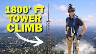 Extremely Dangerous! 1800ft TV Tower, 180 stories up in the Air | One of the Tallest in USA