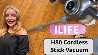 ILIFE H80 Cordless Stick Vacuum Cleaner | Affordable Adjustable Stick Vac With Attachments