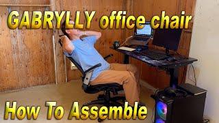 GABRYLLY Ergonomic Mesh Office Chair HI Quality EZ Build Video