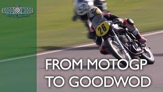 MotoGP star Dani Pedrosa makes Goodwood debut on 52-year-old bike