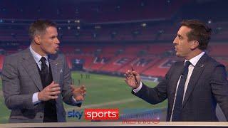 Jamie Carragher & Gary Neville get into a high-pitched argument over Tottenham