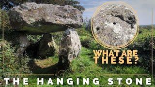 Strange markings on prehistoric cromlech - The Hanging Stone - Pembrokeshire, Wales