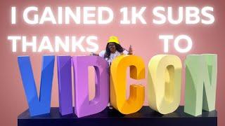 I GAINED 1K SUBS THANKS TO VIDCON #VidConAn24 #Vidcon #VidCon2024 #Gained1kSubs #YouTubeJourney