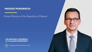 Letter from Mateusz Morawiecki - the inaugural conference of Collegium Intermarium