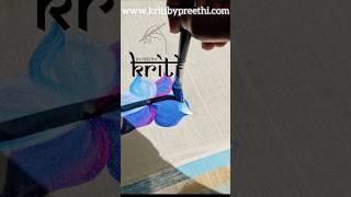 Fabric painting ideas @KritiByPreethi #fabricpainting #saree #art #nature