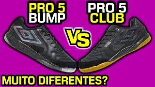 Quais as DIFERENÇAS entre Umbro Pro 5 Bump e Umbro Pro 5 Bump Club? - Melhor chuteira de futsal? 