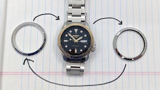 Fluted Bezel Upgrade for Seiko 5 Dress Watches