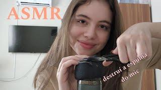 ASMR LENTO (scratching; sussurros; sons gosmentos e mais)