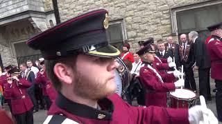 William King Memorial FB Parade to Memorial Hall Before Main A.B.O.D Parade Londonderry 2018