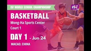 ISF WSC Basketball 2024 | Day 1 - Boys' match