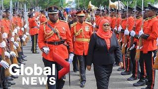 Samia Suluhu Hassan sworn-in as President of Tanzania, becoming first woman to hold the job