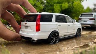 Mini Cadillac Escalade V Luxury SUV | Off roading | Diecast Model Car Unboxing