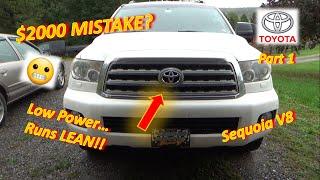 (Pt 1) $2000 MISTAKE? (Toyota V8: LOW Power-STALL-Runs LEAN-Low Fuel Pressure)