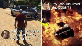 What Happens If You Accidentally Get Injured During A Hangout ? (All Dialogue) - GTA 5