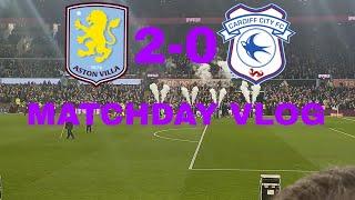 Proud! 6.5K Cardiff Fans Outsing Villa! Aston Villa 2-0 Cardiff City Matchday Vlog!