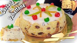 CASSATA DI PANETTONE dolce SENZA COTTURA facile e veloce