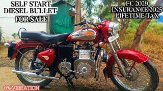 RED DELUXE SELF START DIESEL BULLET FOR SALE | PMS BIKEZ #bike #automobile #bikelover #royalenfield