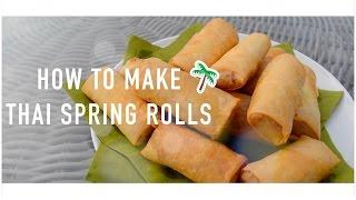 How to make thai spring rolls | DIY Våruller | Bee 