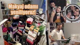 MAKYAJ ODAMI YENİLİYORUZ!  | ikea alışverişi & düzenleme