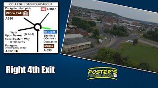 How To Do College Road Roundabout | Right 4th Exit | Towards Sheffield (Centre), Doncaster & Magna