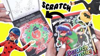 Miraculous Ladybug Scratch Activity Book with Games, Puzzles, and Coloring with Dolls