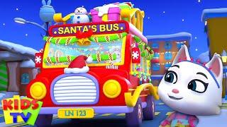 Christmas Wheels on the Bus, बस के पहिए घूमे गोल, Nursery Rhymes and Songs for Kids in Hindi