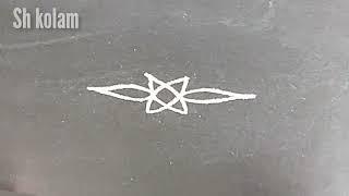 Simple side border rangoli designs // border kolam // border ముగ్గులు @shkolam