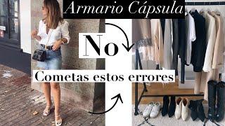 ARMARIO CAPSULA , NO COMETAS ESTOS ERRORES ! | COMO CREAR TU ARMARIO CAPSULA | YOLANDA MARTIN