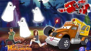 Supercar Rikki Takes on the Scariest Halloween Monster Truck Parade Challenge!