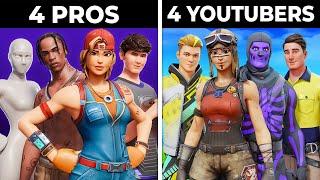 4 Youtubers vs 4 Fortnite Pros