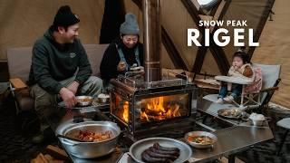 First Time in the Snow Peak Rigel | Luxury Hot Tent Camping Like Never Before!