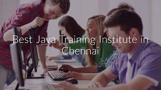 Best Java Training Institute in Chennai