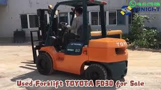 Used Forklift Toyota FD30 in 2017 Year, Working Hours: 2600H