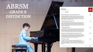 ABRSM Grade 8 Piano Performance Exam *141 Distinction* Anso @ 9 years old