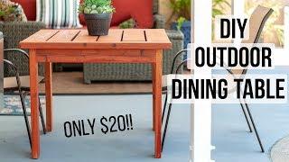 DIY Outdoor Dining Table - for $20!!! - How to make in a day!