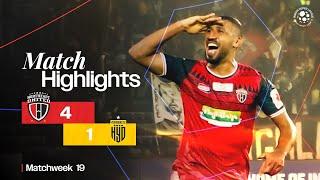 Match Highlights | NorthEast United FC 4-1 Hyderabad FC | MW 19 | ISL 2024-25